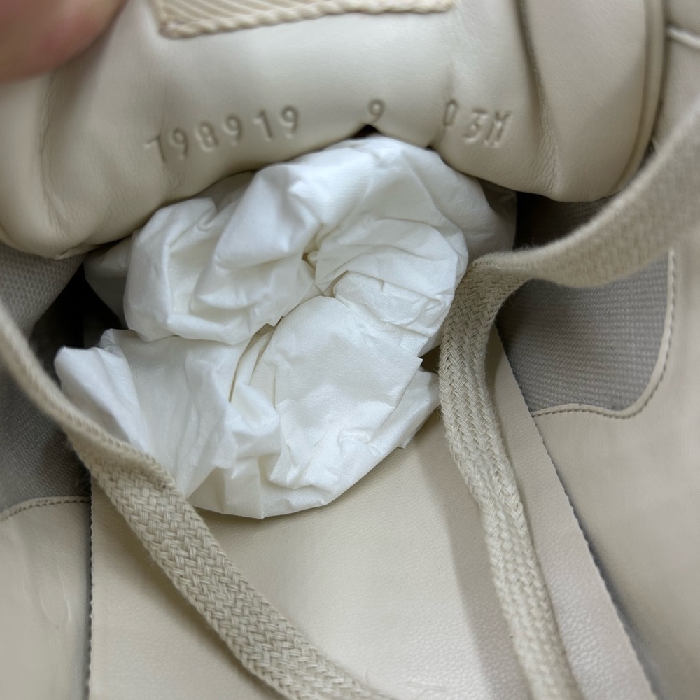 Men's Gucci, Rython leather sneaker with logo print size 9, made in Italy - Picture 11 of 12